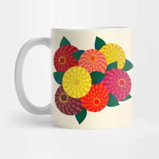 Zinnia Flower Bouquet Mug